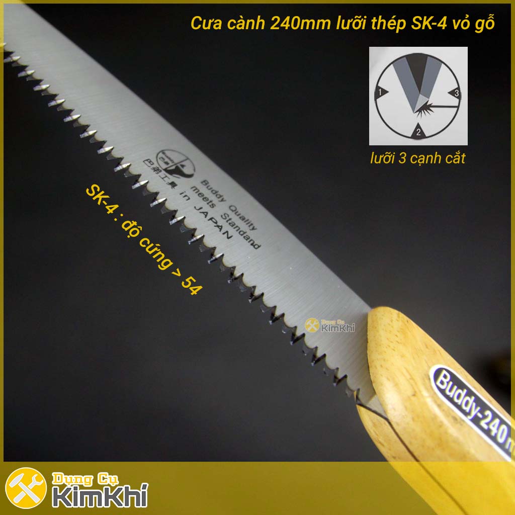 Cưa cắt cành cầm tay sử dụng thép SK4